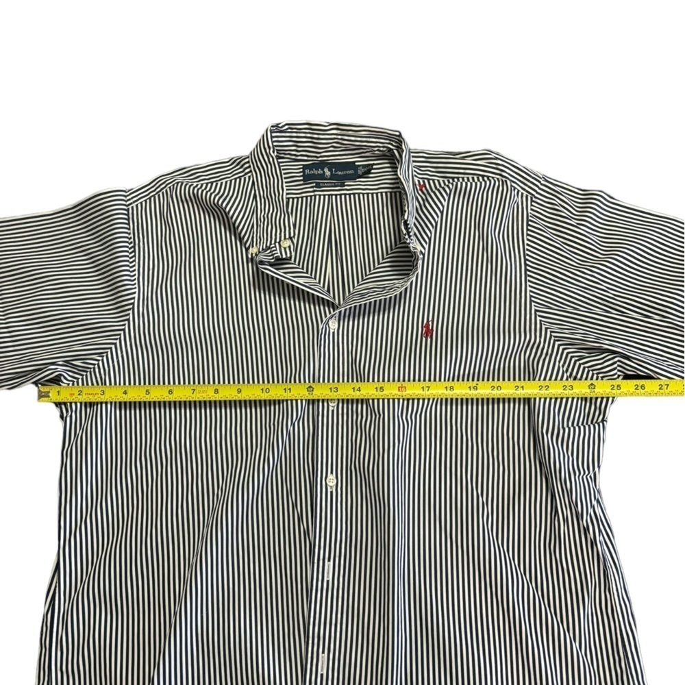 Ralph Lauren Polo Classic Button Up Shirt White Stripe classic fit size … - Picture 7 of 10